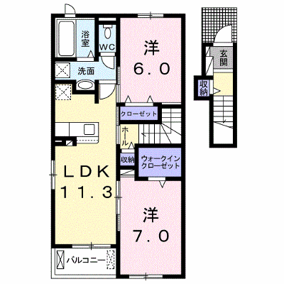 パールマリン　Ⅰ 205【管理NO：1-024952501-02050】 ★家具家電は申し込み後に搬入します★ ★2026年12月中旬入居可能★の外観画像