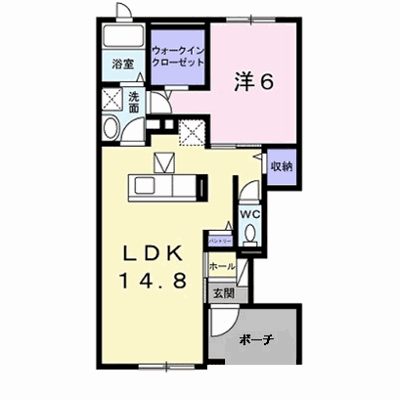四季彩 103【管理NO：1-021152501-01030】 ★家具家電は申し込み後に搬入します★ ★2026年12月中旬入居可能★の外観画像