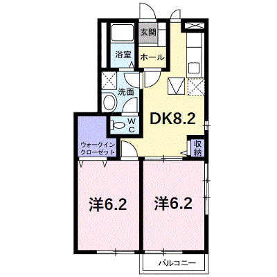 シャン・ド・フル－ル 101【管理NO：1-011689801-01010】 ★家具家電は申し込み後に搬入します★ ★2026年12月上旬入居可能★の外観画像