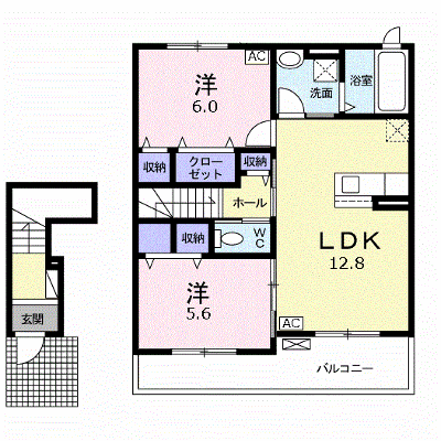 シャングリラ 202【管理NO：1-026316301-02020】 ★家具家電は申し込み後に搬入します★ ★2027年01月中旬入居可能★の外観画像