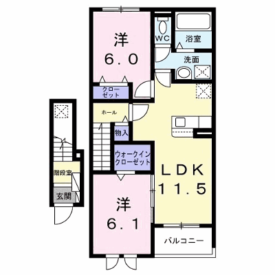 ティアフォルクス 202【管理NO：1-028951801-02020】 ★家具家電は申し込み後に搬入します★ ★2027年04月上旬入居可能★の外観画像
