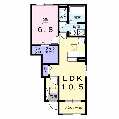 ティアフォルクス 103【管理NO：1-028951801-01030】 ★家具家電は申し込み後に搬入します★ ★2027年04月上旬入居可能★の外観画像