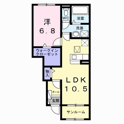 ティアフォルクス 102【管理NO：1-028951801-01020】 ★家具家電は申し込み後に搬入します★ ★2027年04月上旬入居可能★の外観画像