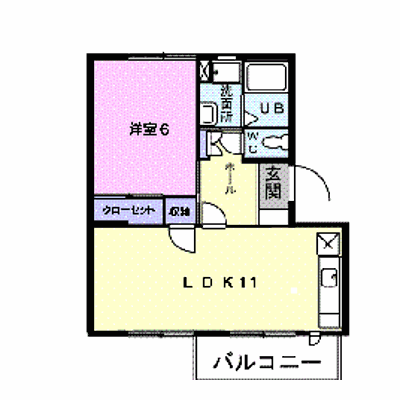 リヴェールＡ 203【管理NO：1-005363601-02030】 ★家具家電は申し込み後に搬入します★ ★2026年12月上旬入居可能★の外観画像