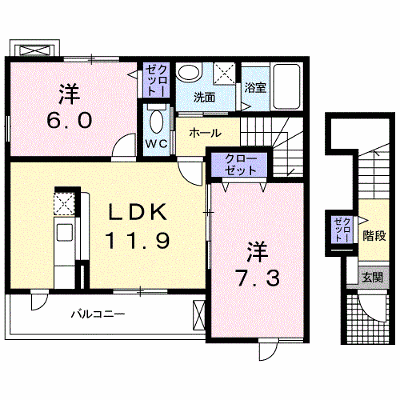 デスパシオＢ 201【管理NO：1-015776602-02010】 ★家具家電は申し込み後に搬入します★ ★2026年12月中旬入居可能★の外観画像