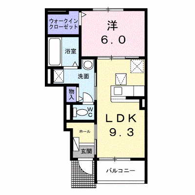 エレガンシアＣ 102【管理NO：1-027515501-01020】 ★家具家電は申し込み後に搬入します★ ★2026年11月下旬入居可能★の外観画像
