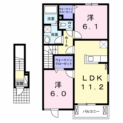 メゾン・ド・エレガンⅤ 202【管理NO：1-019989202-02020】 ★家具家電は申し込み後に搬入します★ ★2026年12月上旬入居可能★の外観画像