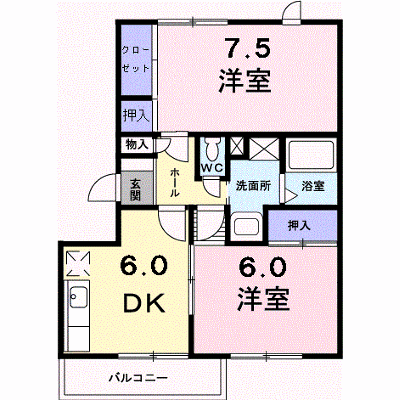 メゾンエレガントＩ 104【管理NO：1-005168601-01040】 ★家具家電は申し込み後に搬入します★ ★2026年11月上旬入居可能★の外観画像