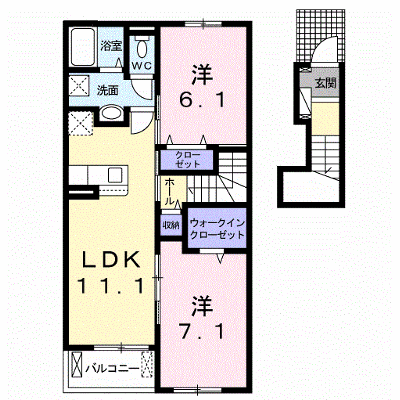 スリザリンⅢ 203【管理NO：1-026555803-02030】 ★家具家電は申し込み後に搬入します★ ★2026年12月上旬入居可能★の外観画像