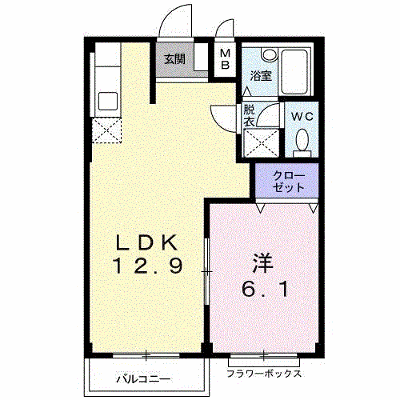 エルディム茂作 202【管理NO：1-004108301-02020】 ★家具家電は申し込み後に搬入します★ ★2026年11月下旬入居可能★の外観画像