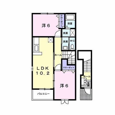 サンシャインⅡ 201【管理NO：1-014114402-02010】 ★家具家電は申し込み後に搬入します★ ★2026年12月中旬入居可能★の外観画像