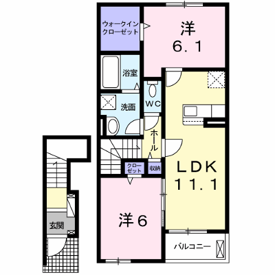 ルミナーレⅠ 202【管理NO：1-026474401-02020】 ★家具家電は申し込み後に搬入します★ ★2026年12月上旬入居可能★の外観画像