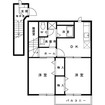 リヴィエールⅠ 201【管理NO：1-007848001-02010】 ★家具家電は申し込み後に搬入します★ ★2026年12月上旬入居可能★の外観画像