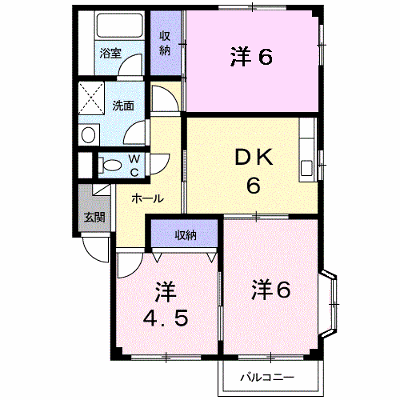 アップル館 202【管理NO：1-005996601-02020】 ★家具家電は申し込み後に搬入します★ ★2026年12月下旬入居可能★の外観画像