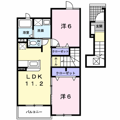 ショコラⅢ 202【管理NO：1-014913803-02020】 ★家具家電は申し込み後に搬入します★ ★2026年12月中旬入居可能★の外観画像