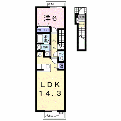 Ｒｉｔｚ 206【管理NO：1-014738801-02050】 ★家具家電は申し込み後に搬入します★ ★2026年12月中旬入居可能★の外観画像