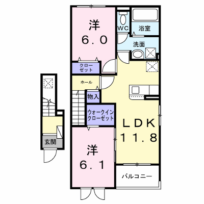 リバーサイドＢ 202【管理NO：1-028883301-02020】 ★家具家電は申し込み後に搬入します★ ★2027年02月上旬入居可能★の外観画像
