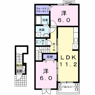 プリムラ 203【管理NO：1-018959301-02030】 ★家具家電は申し込み後に搬入します★ ★2026年12月中旬入居可能★の外観画像