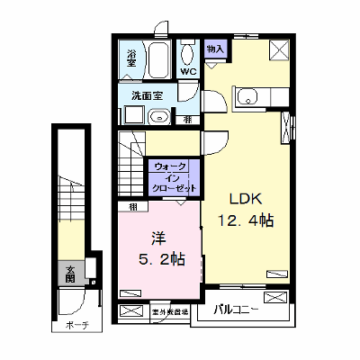 コンフォート八神 202【管理NO：1-023656901-02020】 ★家具家電は申し込み後に搬入します★ ★2026年11月上旬入居可能★の外観画像
