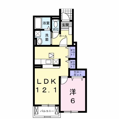 サニークローヴＣ 102【管理NO：1-013463801-01020】 ★家具家電は申し込み後に搬入します★ ★2026年12月中旬入居可能★の外観画像