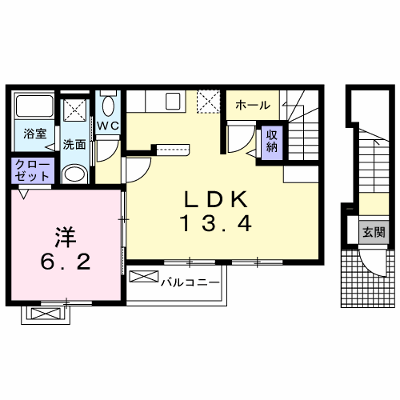 プロミネンス 201【管理NO：1-015023201-02010】 ★家具家電は申し込み後に搬入します★ ★2026年12月中旬入居可能★の外観画像