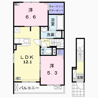 スプリング　フォースⅠ 201【管理NO：1-024440201-02010】 ★家具家電は申し込み後に搬入します★ ★2026年12月上旬入居可能★の外観画像