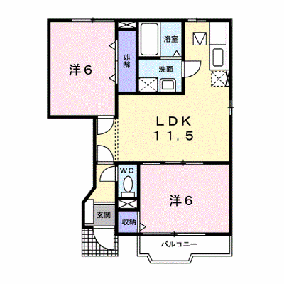 メゾンドフルールＡ 102【管理NO：1-011126601-01020】 ★家具家電は申し込み後に搬入します★ ★2026年12月上旬入居可能★の外観画像
