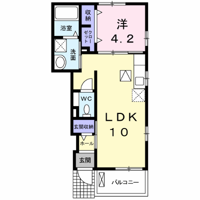 サンソーレ 103【管理NO：1-021070201-01030】 ★家具家電は申し込み後に搬入します★ ★2026年12月上旬入居可能★の外観画像