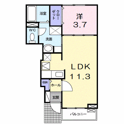サニーハウスＨａｇｉｗａｒａⅢ 104【管理NO：1-018497101-01040】 ★家具家電は申し込み後に搬入します★ ★2026年11月下旬入居可能★の外観画像