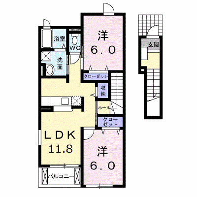 ソレイユ　イズミⅠ 201【管理NO：1-014736801-02010】 ★家具家電は申し込み後に搬入します★ ★2026年11月下旬入居可能★の外観画像