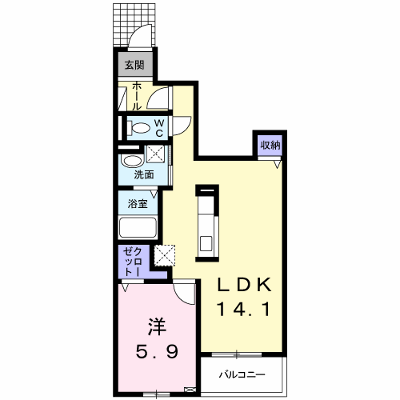 オアシス 105【管理NO：1-023301101-01040】 ★家具家電は申し込み後に搬入します★ ★2026年10月下旬入居可能★の外観画像