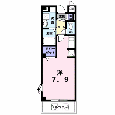 ル・オールⅠ 206【管理NO：1-017500601-02050】 ★家具家電は申し込み後に搬入します★ ★2026年12月上旬入居可能★の外観画像