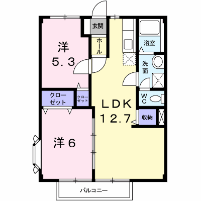 コーポ三輪 205【管理NO：1-003799501-02040】 ★家具家電は申し込み後に搬入します★ ★2026年11月下旬入居可能★の外観画像