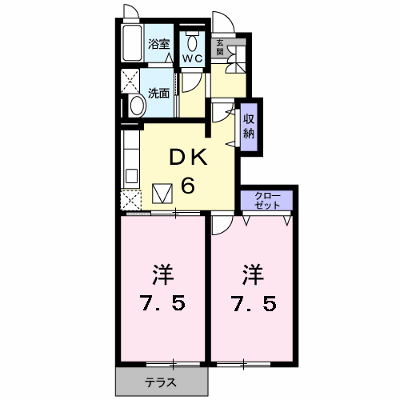 ヴィラプルメリア 106【管理NO：1-014973301-01050】 ★家具家電は申し込み後に搬入します★ ★2026年12月上旬入居可能★の外観画像