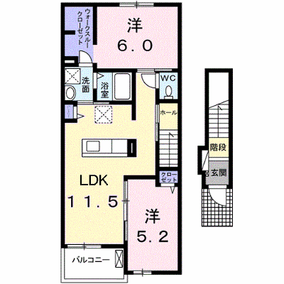キャッスル　Ｃ 202【管理NO：1-021579901-02020】 ★家具家電は申し込み後に搬入します★ ★2027年01月上旬入居可能★の外観画像