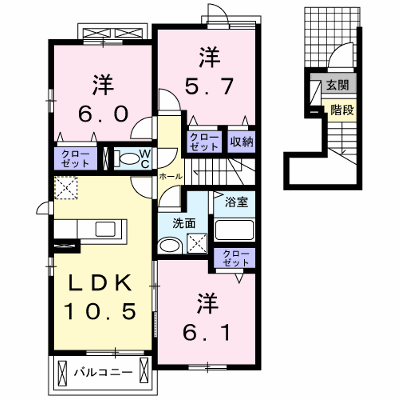 グリーン・ヒルズ　Ｅ 202【管理NO：1-021246901-02020】 ★家具家電は申し込み後に搬入します★ ★2026年12月上旬入居可能★の外観画像