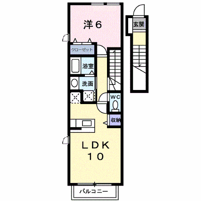 アプローズⅢ 206【管理NO：1-014063701-02050】 ★家具家電は申し込み後に搬入します★ ★2026年12月中旬入居可能★の外観画像