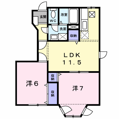 エスポワール吉田Ⅰ 101【管理NO：1-007993301-01010】 ★家具家電は申し込み後に搬入します★ ★2026年12月上旬入居可能★の外観画像