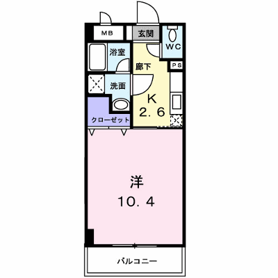 ブランドール大井手 202【管理NO：1-010597801-02020】 ★家具家電は申し込み後に搬入します★ ★2026年11月下旬入居可能★の外観画像