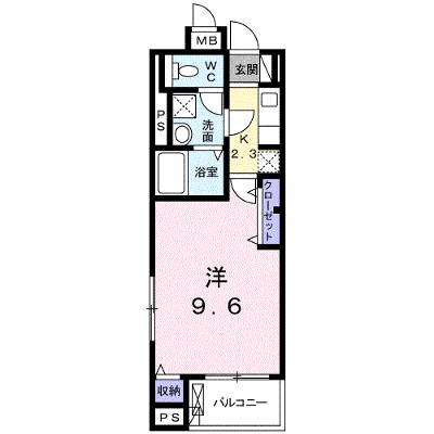 ブローテ　古蔵Ⅱ 304【管理NO：1-024876801-03040】 ★家具家電は申し込み後に搬入します★ ★2026年12月上旬入居可能★の外観画像