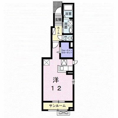ルーチェ・デル・ソレⅠ 101【管理NO：1-021542301-01010】 ★家具家電は申し込み後に搬入します★ ★2026年12月上旬入居可能★の外観画像