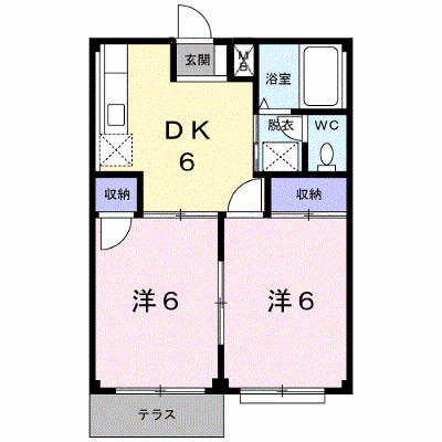 エルディム美和 102【管理NO：1-003728701-01020】 ★家具家電は申し込み後に搬入します★ ★2026年11月下旬入居可能★の外観画像