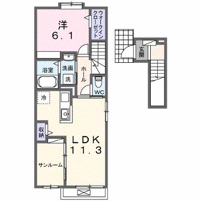 ファームヒルズ 201【管理NO：1-027612401-02010】 ★家具家電は申し込み後に搬入します★ ★2026年11月中旬入居可能★の外観画像