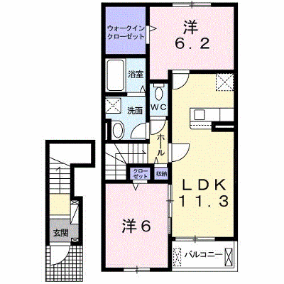 ソレイユ・ルナ 203【管理NO：1-026178403-02030】 ★家具家電は申し込み後に搬入します★ ★2026年11月中旬入居可能★の外観画像