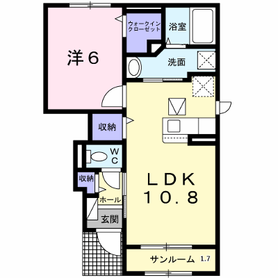 コースト・アベニュー　Ⅱ 103【管理NO：1-026677202-01030】 ★家具家電は申し込み後に搬入します★ ★2026年12月中旬入居可能★の外観画像
