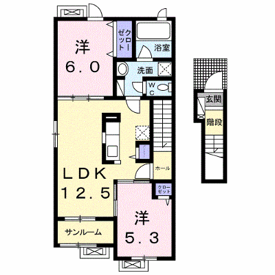 アロマ・フォーレⅤ　Ａ 203【管理NO：1-022455401-02030】 ★家具家電は申し込み後に搬入します★ ★2026年12月上旬入居可能★の外観画像