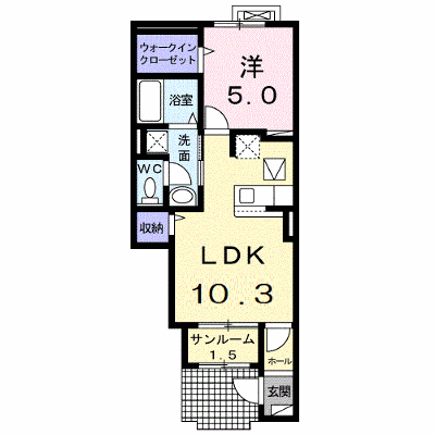 ミラノⅥ　Ａ 105【管理NO：1-027438801-01050】 ★家具家電は申し込み後に搬入します★ ★2026年12月中旬入居可能★の外観画像