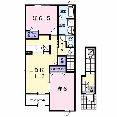 ソフテイル　Ａ 203【管理NO：1-014374801-02030】 ★家具家電は申し込み後に搬入します★ ★2026年12月中旬入居可能★の外観画像