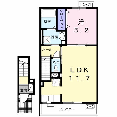 アルカンシエルⅢ 202【管理NO：1-024995001-02020】 ★家具家電は申し込み後に搬入します★ ★2026年11月中旬入居可能★の外観画像