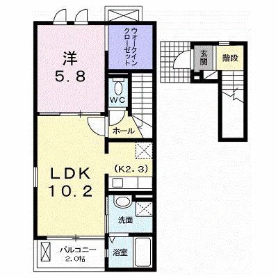 セディ 204【管理NO：1-018182201-02040】 ★家具家電は申し込み後に搬入します★ ★2026年11月中旬入居可能★の外観画像